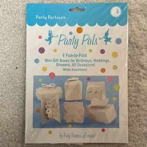 Party Partners Set of 6 Mini Foldable Gift Boxes